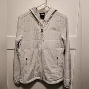 The North Face Women's Light Gray Hooded Jacket